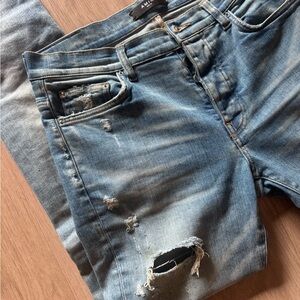 Amiri Distressed Blue Jeans